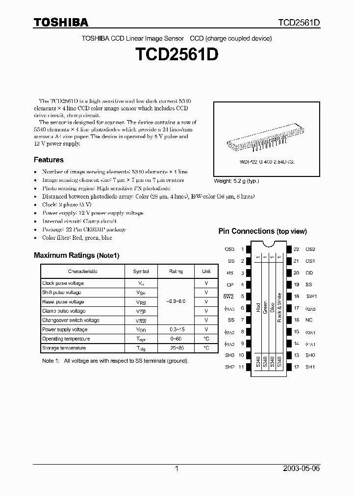 TCD2561D_6829035.PDF Datasheet