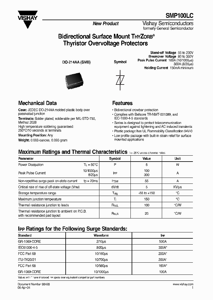 SMP100LC-160_6829592.PDF Datasheet