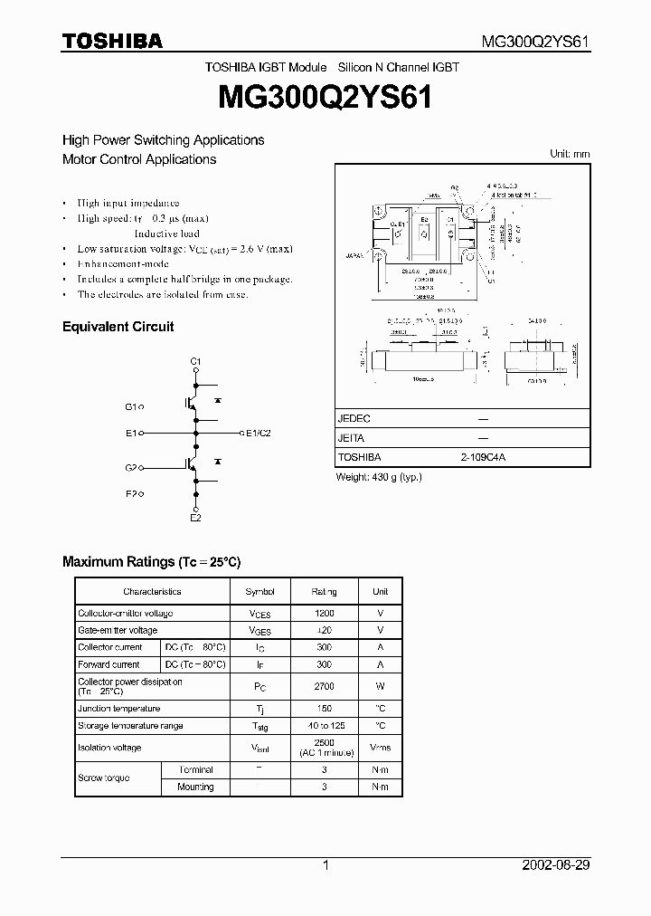 MG300Q2YS61_6830932.PDF Datasheet