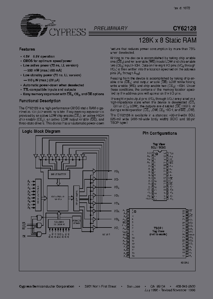 CY62128-70SCT_6830732.PDF Datasheet