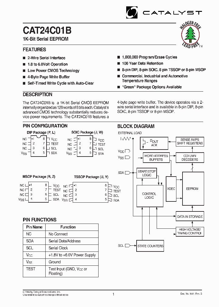 CAT24C01BRA-TE13_6832918.PDF Datasheet