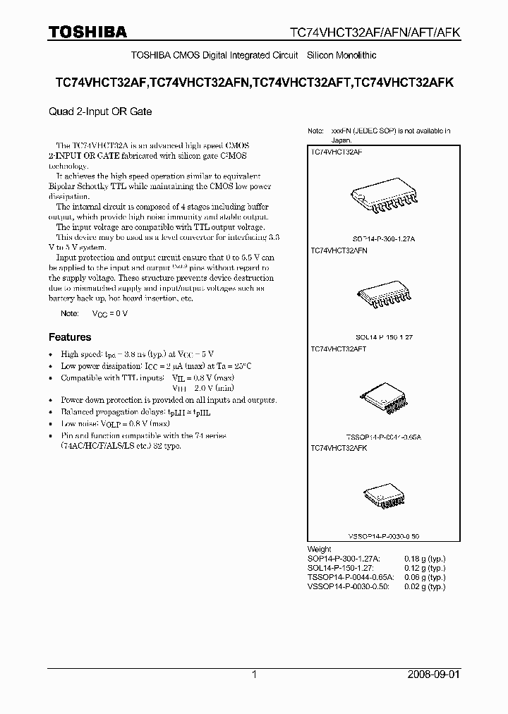 TC74VHCT32AFT_6834033.PDF Datasheet