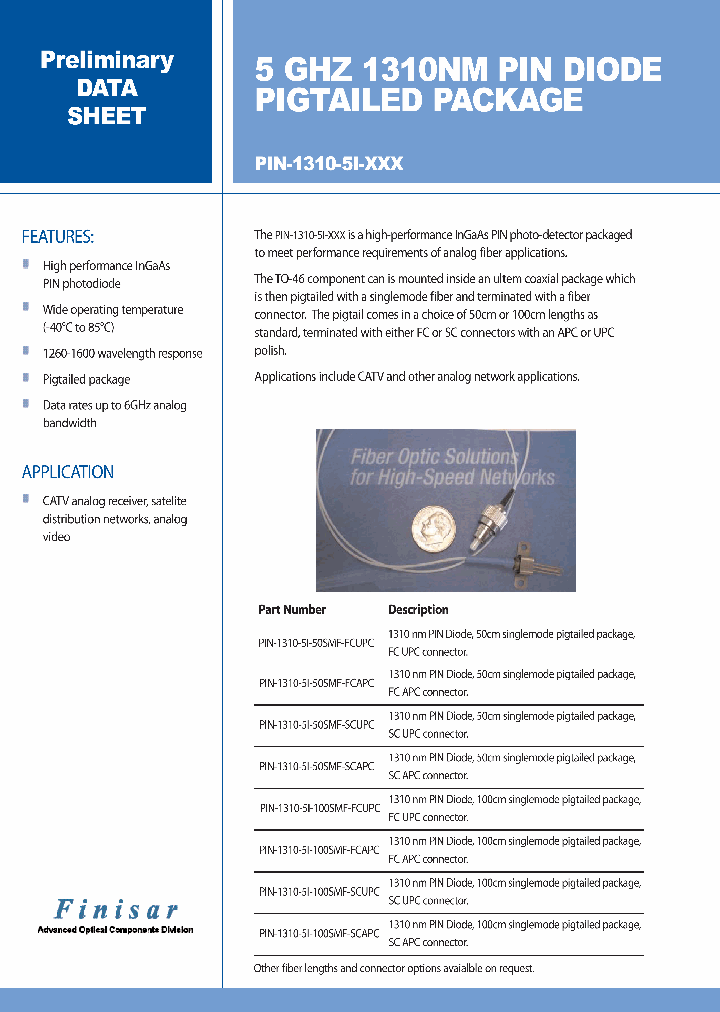 PIN-1310-5I-100SMF-FCAPC_6831485.PDF Datasheet