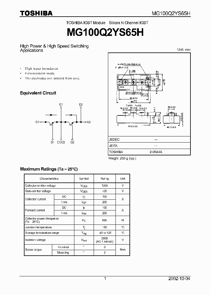 MG100Q2YS65H_6830925.PDF Datasheet