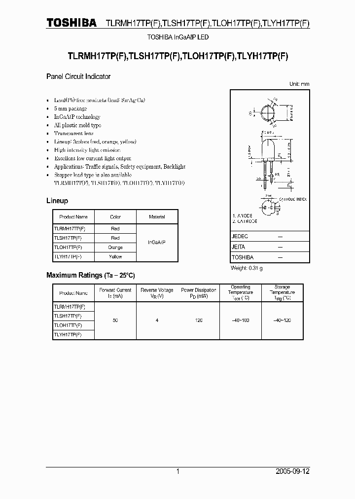 TLOH17TPF_6829975.PDF Datasheet
