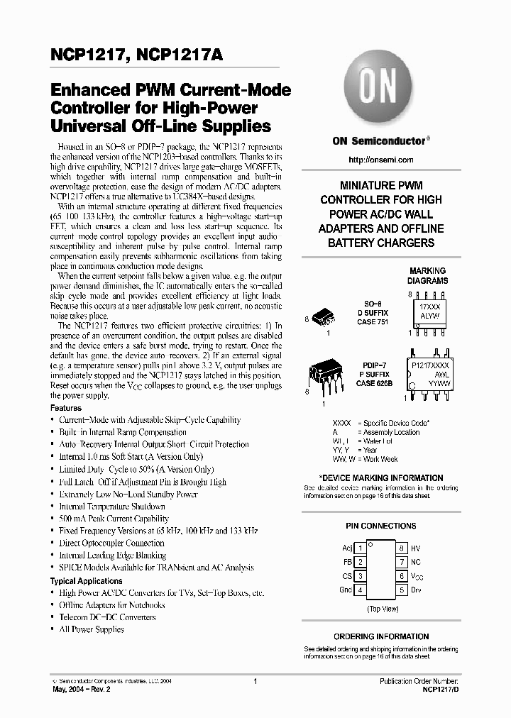 NCP1217AD100_6835649.PDF Datasheet