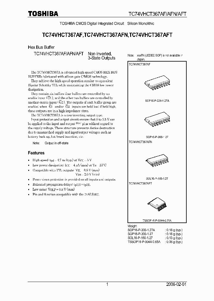 TC74VHCT367AF_6834036.PDF Datasheet