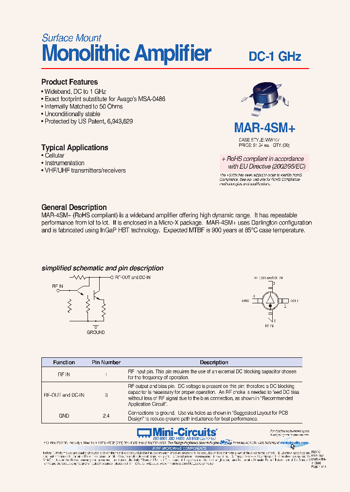 MAR-4SM_6837135.PDF Datasheet