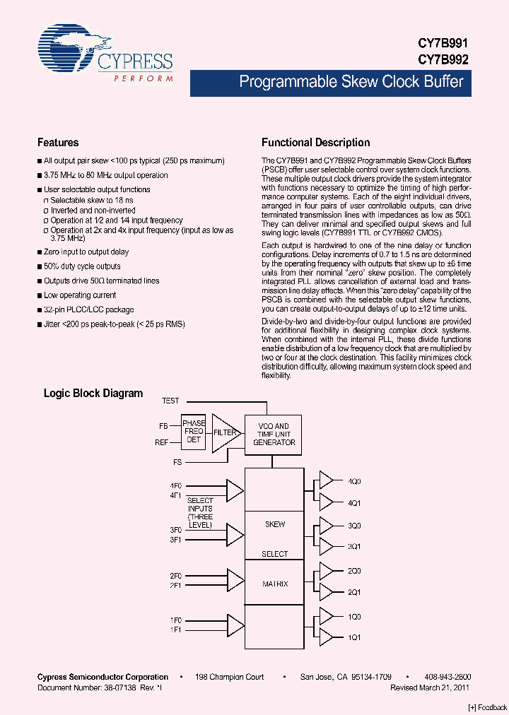 CY7B992-7JC_6836724.PDF Datasheet