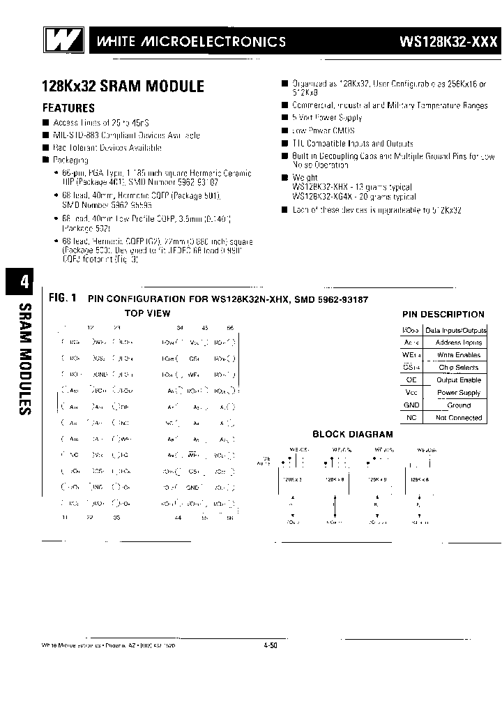 WS128K32-25G2ME_6839482.PDF Datasheet
