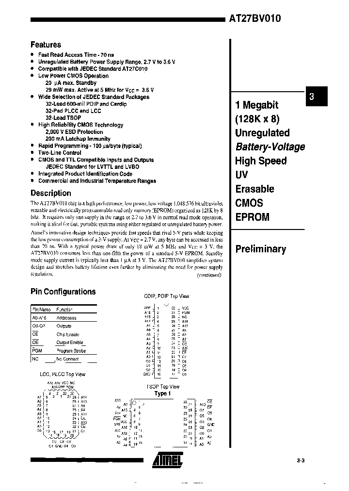 AT27BV010-70DI_6838580.PDF Datasheet
