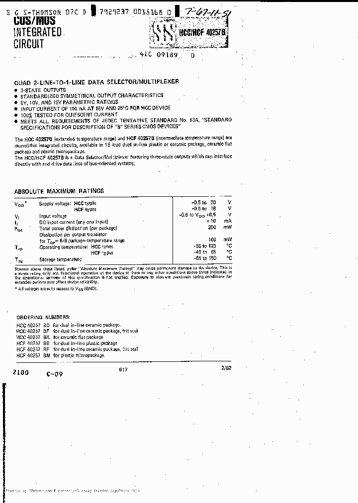 HCF40257BF_6837612.PDF Datasheet