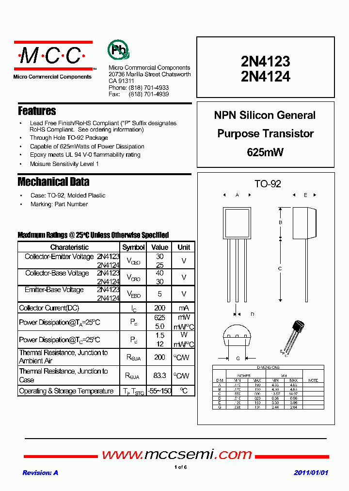 2N4124-BP_6839042.PDF Datasheet