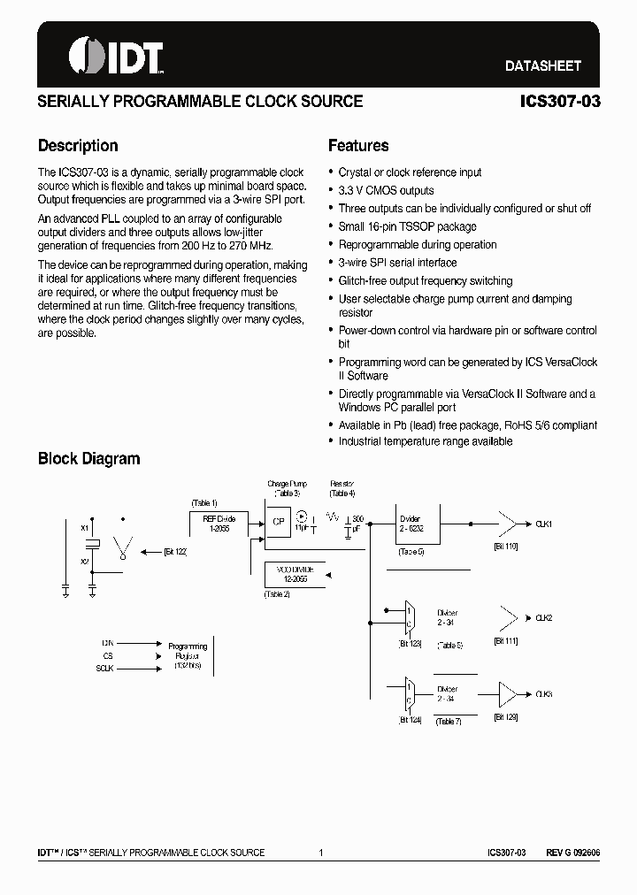 ICS307G-03LF_6838437.PDF Datasheet