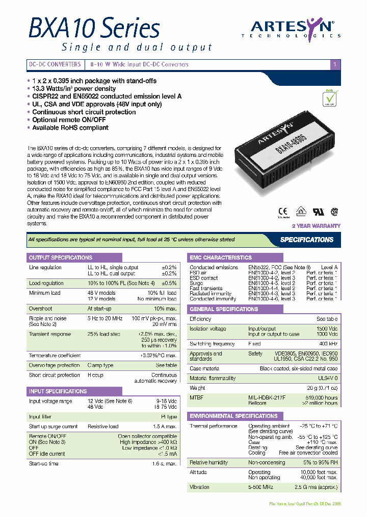 BXA10-12D05_6838952.PDF Datasheet