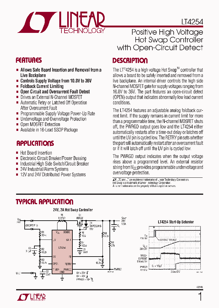 LT4254CGNTRPBF_6846562.PDF Datasheet
