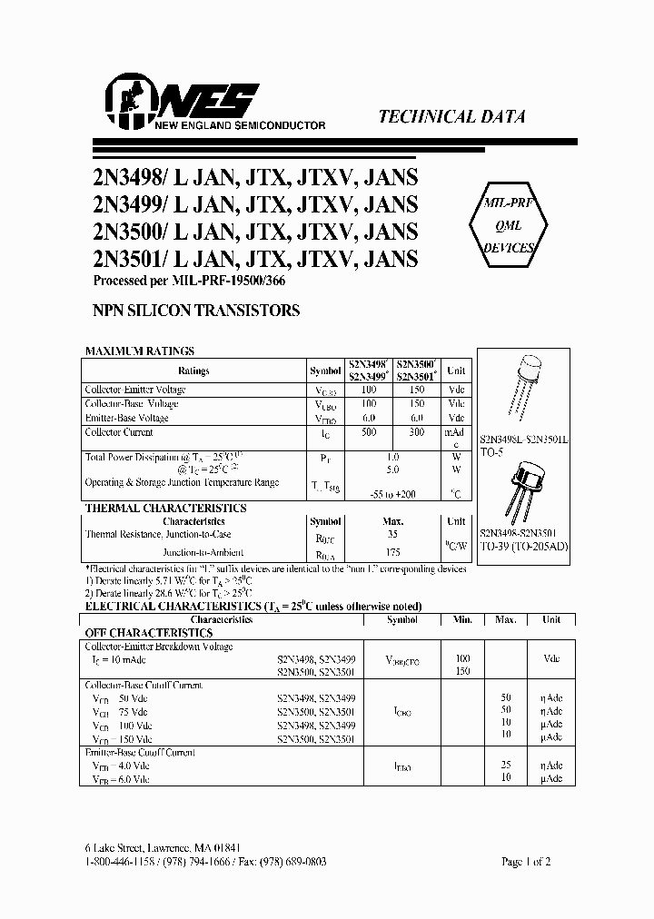 JANTX2N3498L_6846973.PDF Datasheet