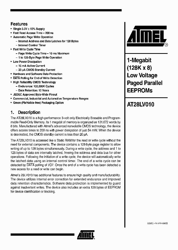 AT28LV010-20PL_6845899.PDF Datasheet