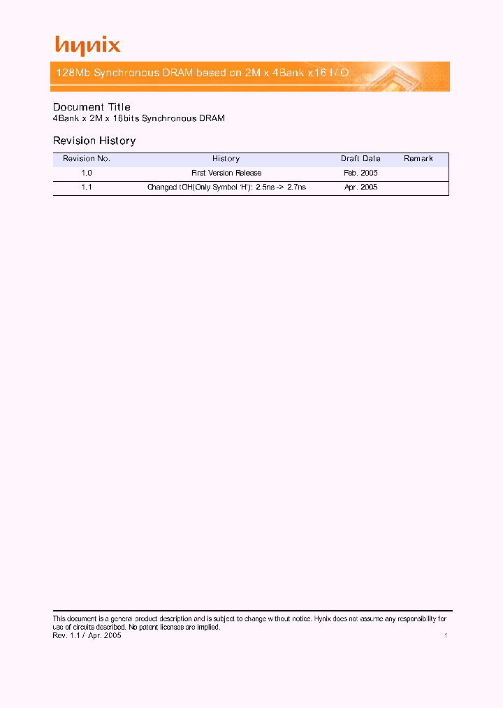 HY5V26ELF-5I_6845085.PDF Datasheet