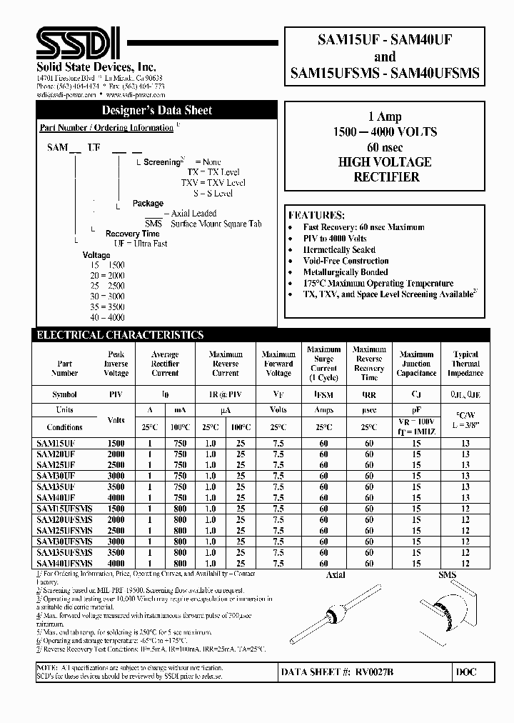 SAM15UFSMS_6847721.PDF Datasheet
