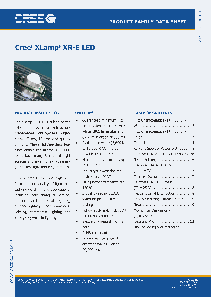 CREEINC-XREWHT-L1-0000-00AE4_6848835.PDF Datasheet