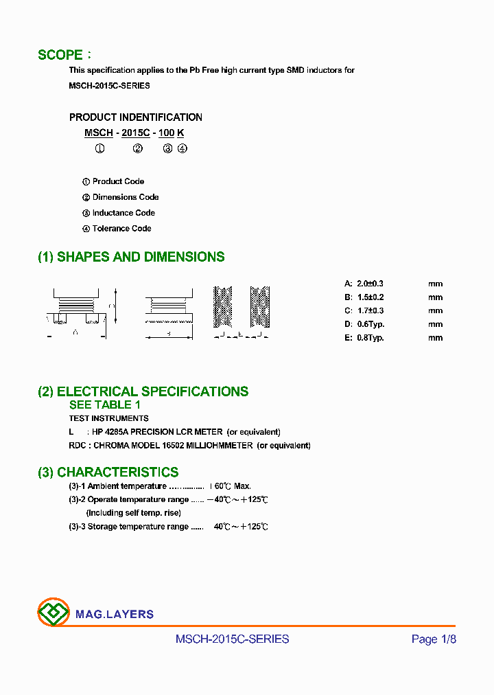 MSCH-2015C-3R3M_6850993.PDF Datasheet