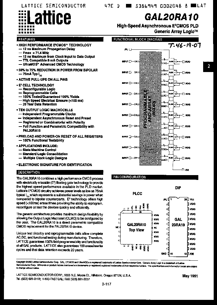 GAL20RA10-12LP_6850088.PDF Datasheet