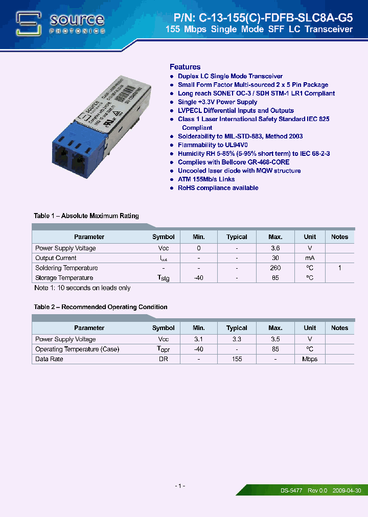C-13-155-FDFB-SLC8A-G5_6850532.PDF Datasheet