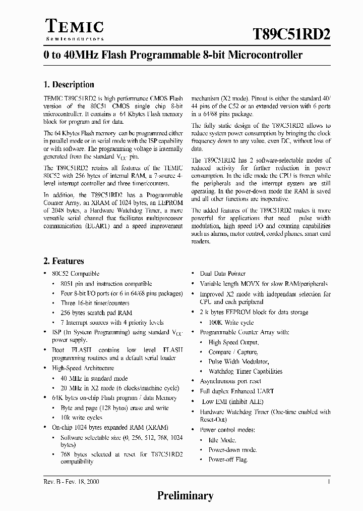 T89C51RD2-RLFIL_6850554.PDF Datasheet