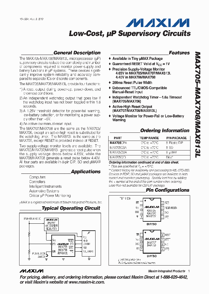 MAX708ESA_6848204.PDF Datasheet