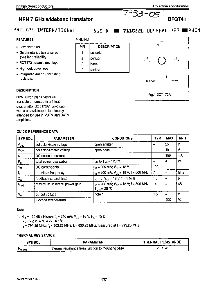 BFQ741_6853209.PDF Datasheet