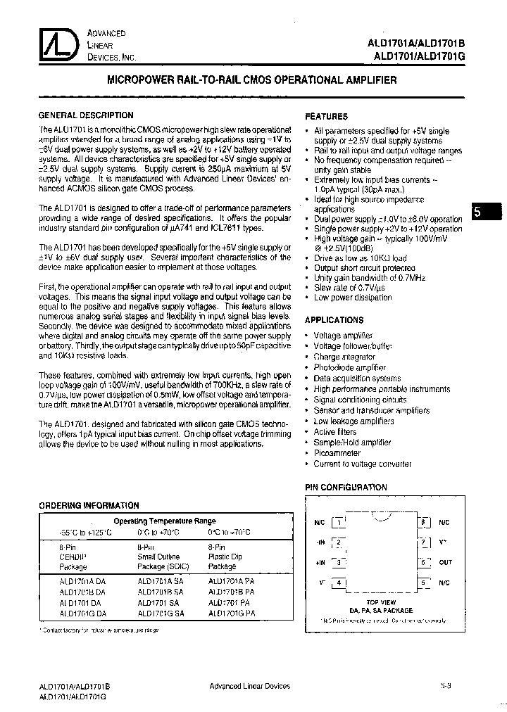 ALD1701ADAMXXXX_6853147.PDF Datasheet