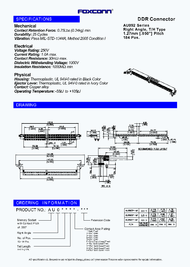 HONHAIPRECISIONINDUSTRYCOLTD-AU09231-M1_6850921.PDF Datasheet
