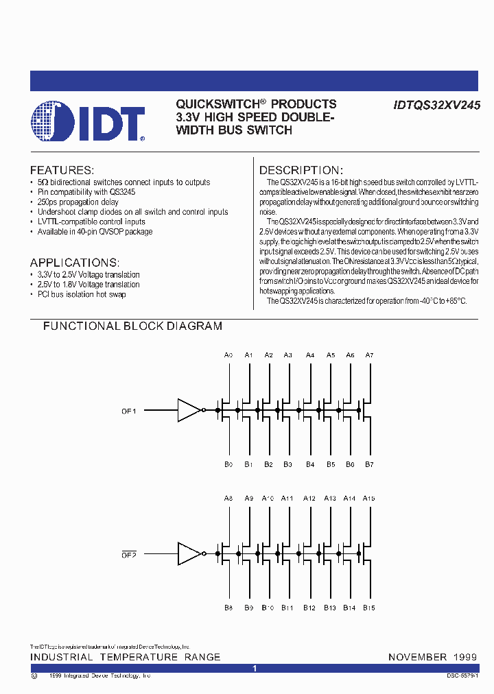 IDTQS32XV245Q2_6855118.PDF Datasheet
