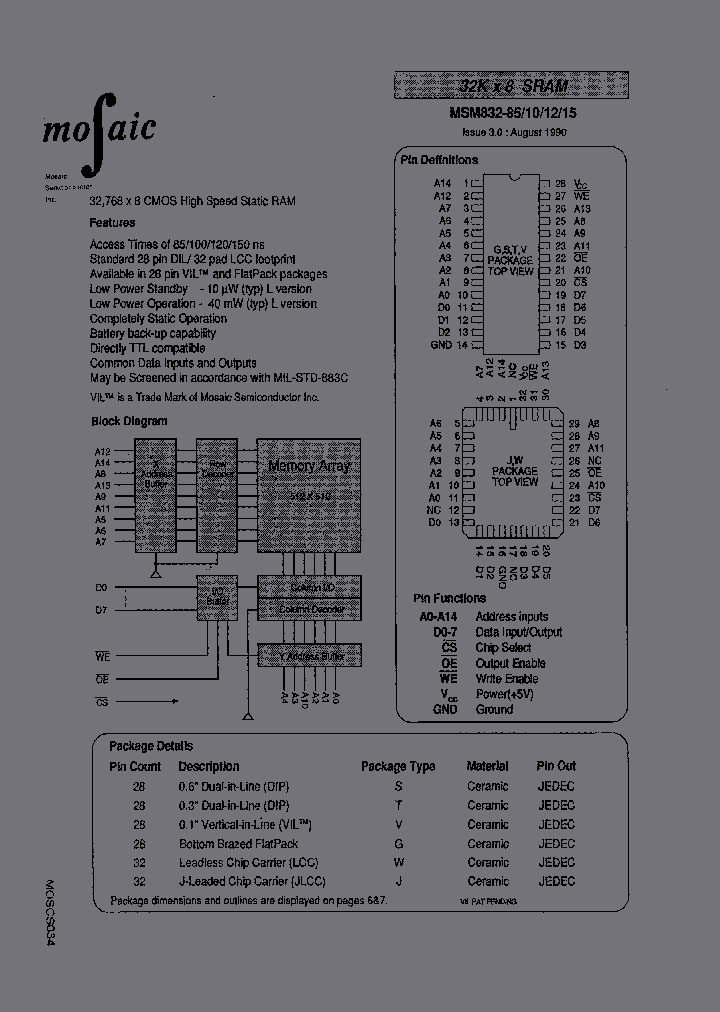 MSM832G-10_6851824.PDF Datasheet