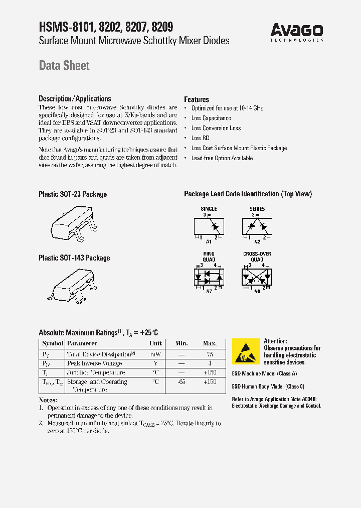 HSMS-8109-TR2G_6854273.PDF Datasheet