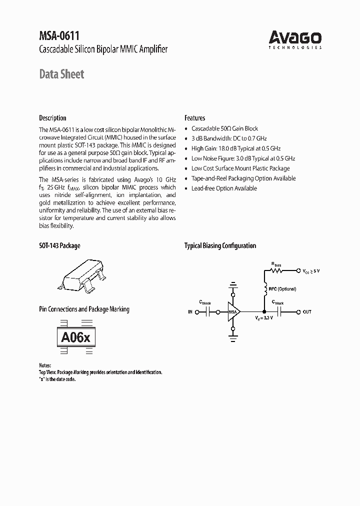 MSA-0611-BLK_6858142.PDF Datasheet