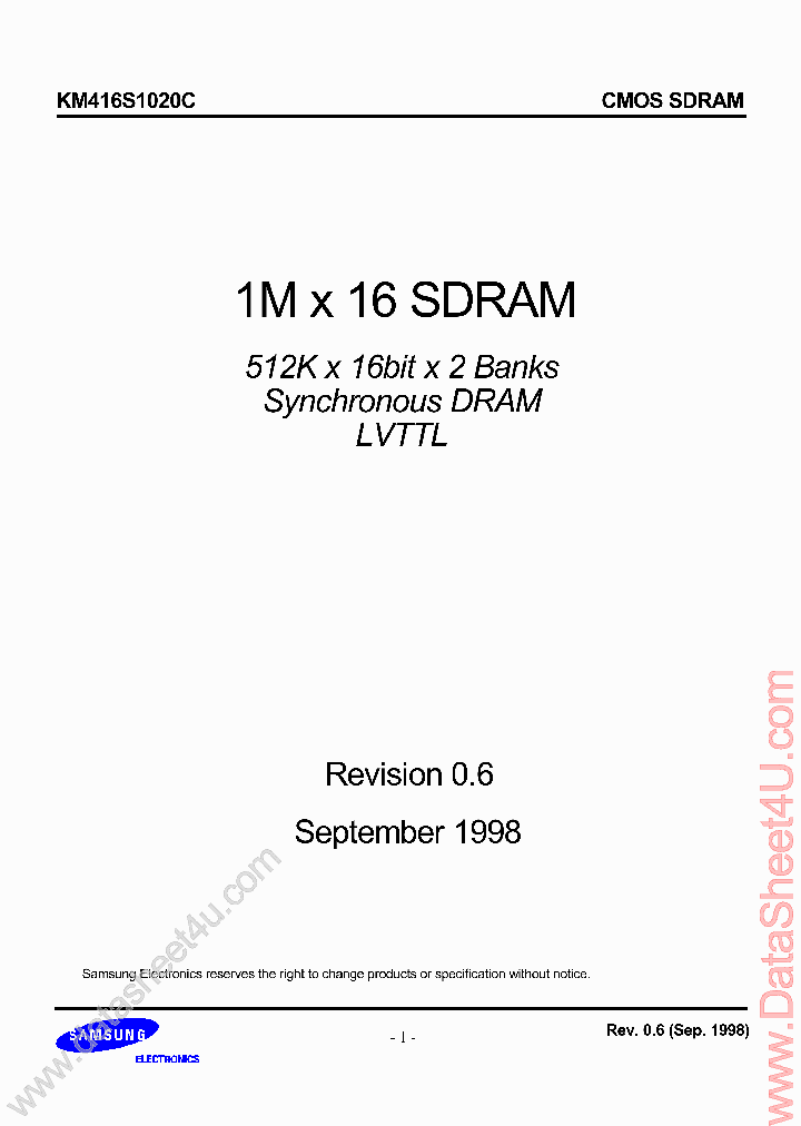 KM416S1020C_6952174.PDF Datasheet