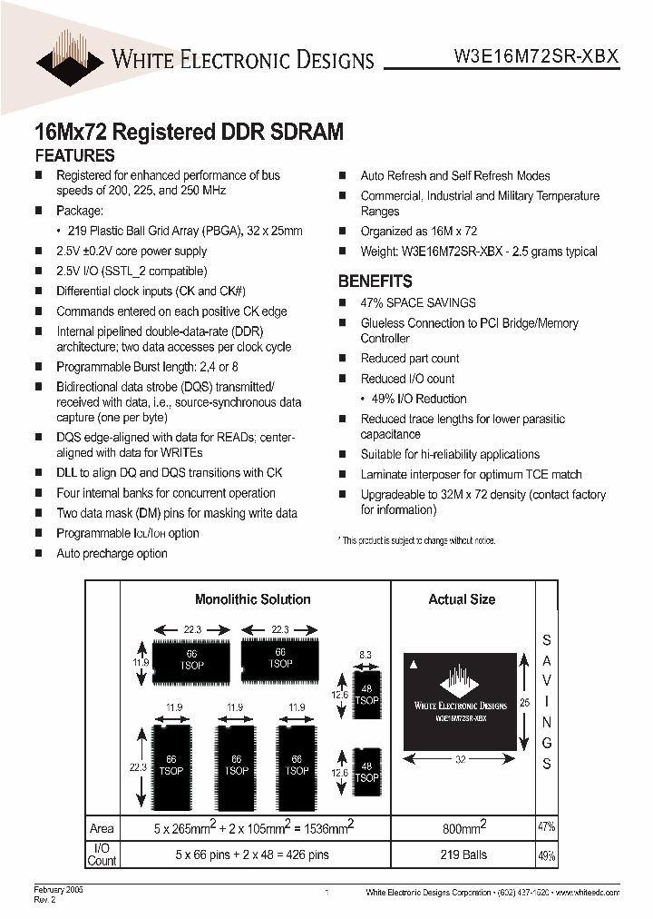 W3E16M72SR-250BC_6859010.PDF Datasheet