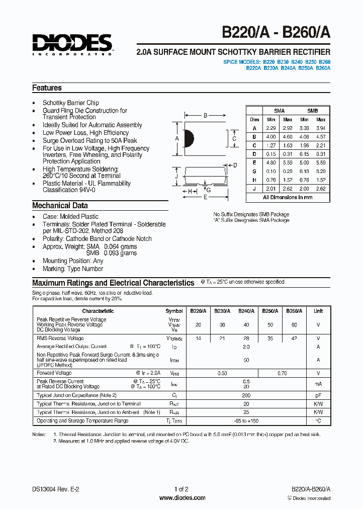 DIODESINC-B230-7_6856356.PDF Datasheet
