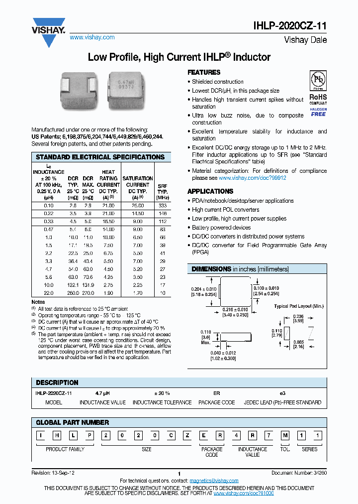 IHLP2020CZER4R7M11_6952320.PDF Datasheet