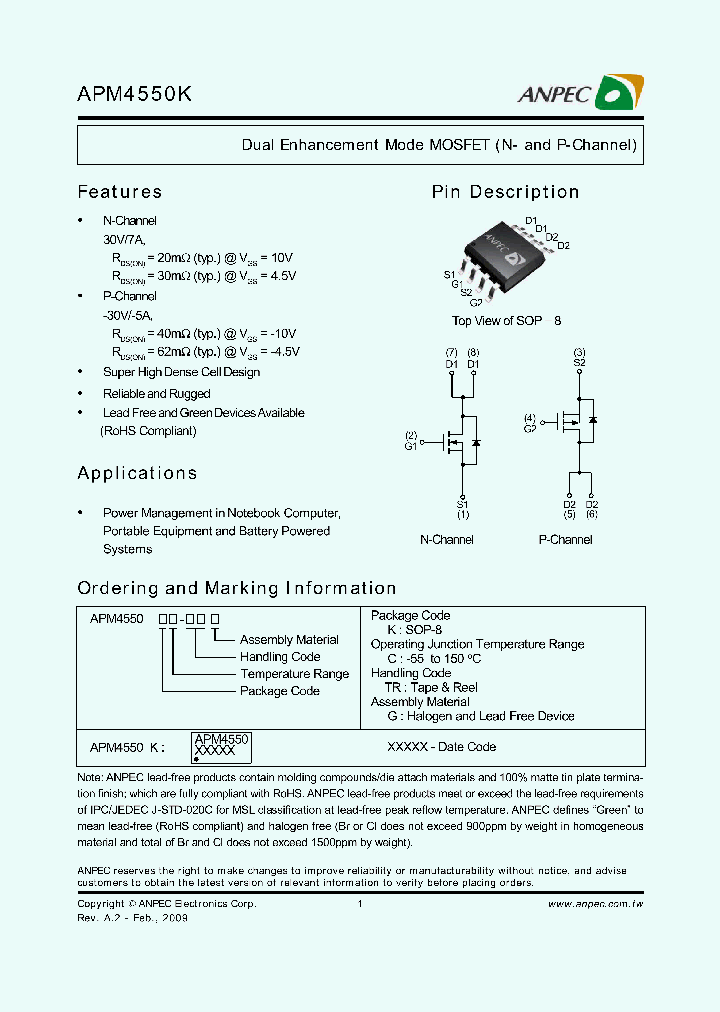 APM4550KC-TRG_6865307.PDF Datasheet
