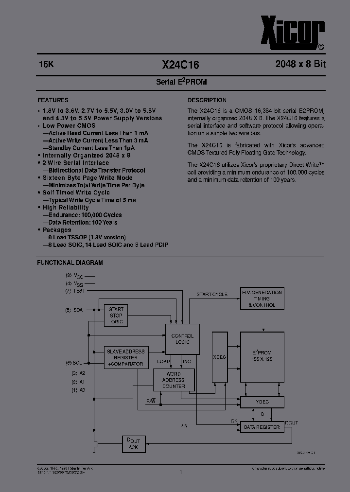 X24C1627_6863980.PDF Datasheet