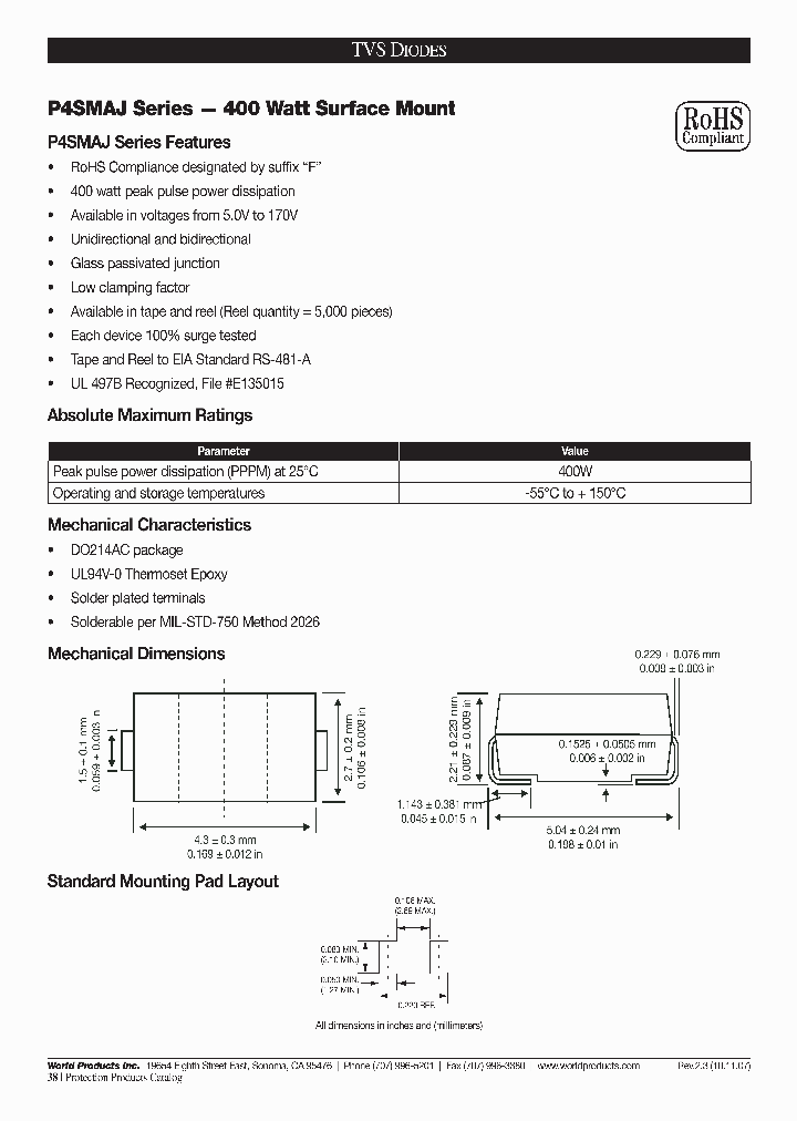P4SMAJ22C-F_6865985.PDF Datasheet