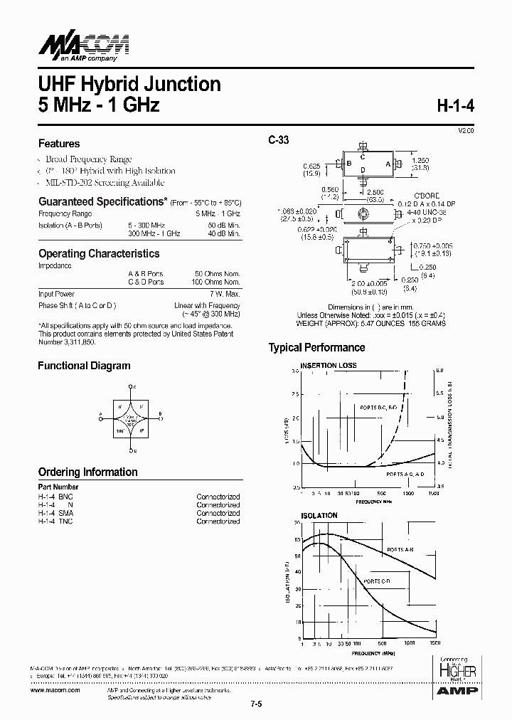 H-1-4SMA_6866997.PDF Datasheet
