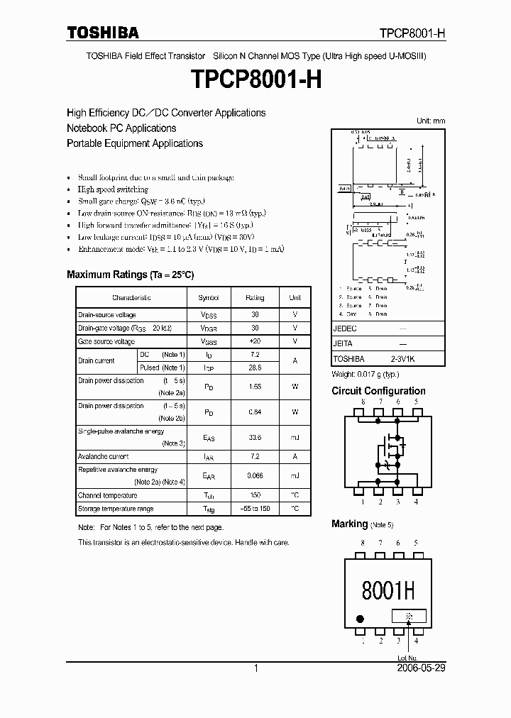 TPCP8001-H_6867151.PDF Datasheet