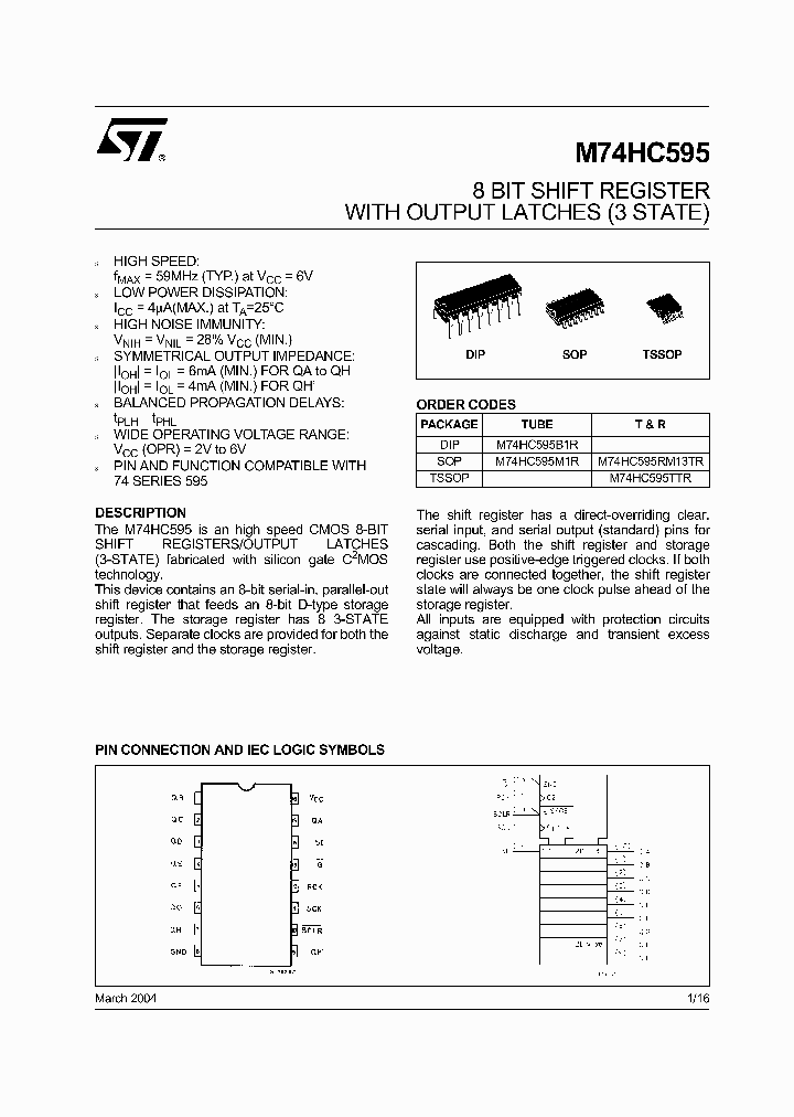 M74HC595TTR_6862284.PDF Datasheet