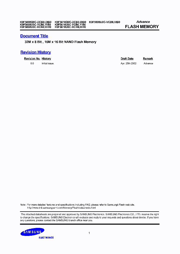 K9F5608U0C-DIB0_6867737.PDF Datasheet