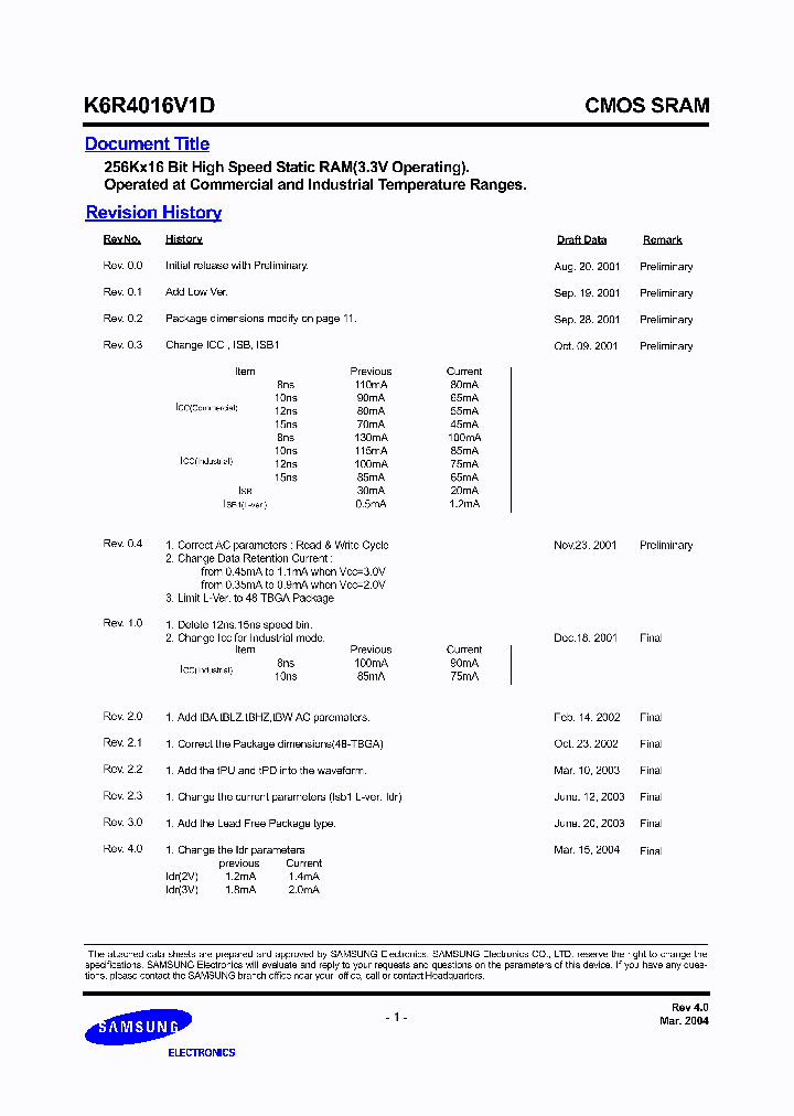 K6R4016V1D-KL100_6870417.PDF Datasheet