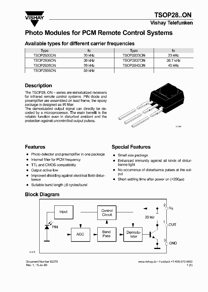 TSOP2830ON_6866611.PDF Datasheet